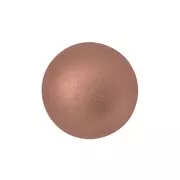 Cabuchones de vidrio redondos de Puca® 8 mm - Cobre claro mate x10