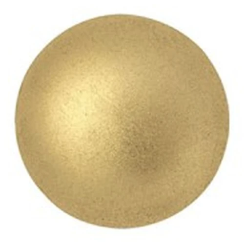 Cabuchones de vidrio redondos de Puca® 8 mm - Oro Mate x10