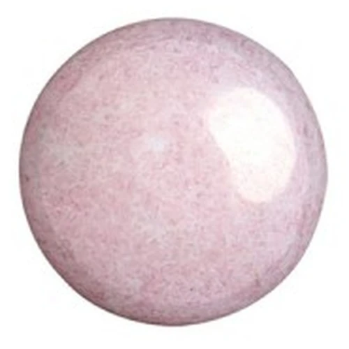 Cabujones redondos de vidrio de Puca® 8 mm - Opaco Rosa Claro Aspecto Cerámico x10