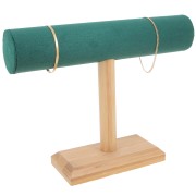 Joyero - Expositor para pulseras 19x25cm Bambú - suedina Verde x1