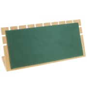Joyero para collar - forma rectangular 11x25 cm Bambú - Suede Green x1
