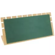 Joyero para collar - forma rectangular 11x25 cm Bambú - Suede Green x1