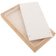 Joyero para collar - bandeja 9 collares 22x11 cm Bambú - Ante Beige x1