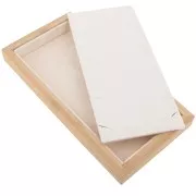 Joyero para collar - bandeja 9 collares 22x11 cm Bambú - Ante Beige x1