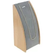 Joyero para collar - 15,5x6 cm Bambú - Gris ante x1