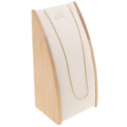 Joyero para collar - 15,5x6 cm Bambú - Ante Beige x1