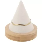 Soporte cónico para pulseras 11x9,5 cm - Bambú - Ante Beige x1