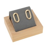 Portapendientes sencillo 7x5,5 cm - Bambú - Gris ante x1