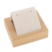 Portapendientes sencillo 7x5,5 cm - Bambú - Ante Beige x1