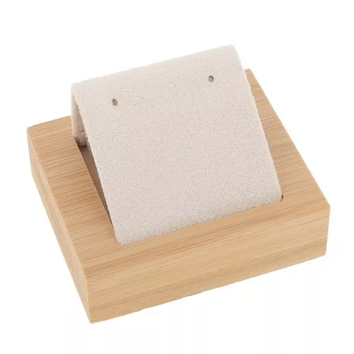 Portapendientes sencillo 7x5,5 cm - Bambú - Ante Beige x1
