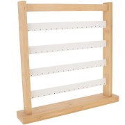 Joyero - Expositor de pendientes - 33x30 cm Bambú - Ante Beige x1|raw }}