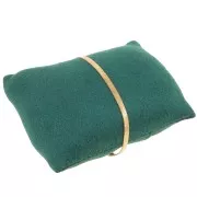 Joyero - cojín para pulseras y relojes 9x8 cm - Gamuza Verde x1