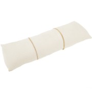 Joyero - cojín largo para pulseras 26x9 cm - Gamuza Beige x1
