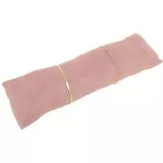 Joyero - cojín largo para pulseras 26x9 cm - Gamuza rosa x1