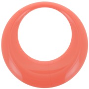 Colgante redondo hueco de resina opaca 44 mm - Coral rosa x1|raw }}