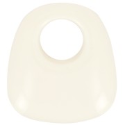 Colgante trapecio de resina opaca 23x21 mm - Crudo x1|raw }}