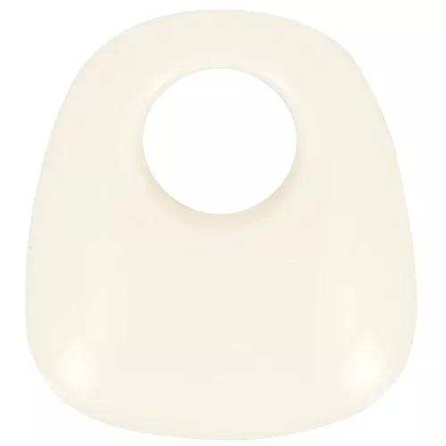 Colgante trapecio de resina opaca 23x21 mm - Crudo x1