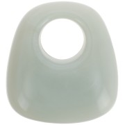 Colgante trapecio de resina opaca 23x21 mm - Verde salvia jaspeado x1|raw }}