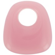 Colgante trapecio de resina transparente 23x21 mm - Rosa viejo x1|raw }}