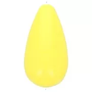 Cuenta de resina opaca pera 26x14 mm - Amarillo x1
