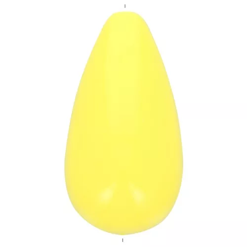 Cuenta de resina opaca pera 26x14 mm - Amarillo x1