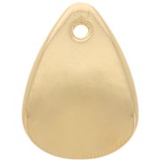 Lentejuelas de pétalo de flor curvada de 17 mm en acrílico - Oro x4