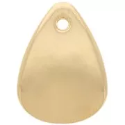 Lentejuelas de pétalo de flor curvada de 17 mm en acrílico - Oro x4