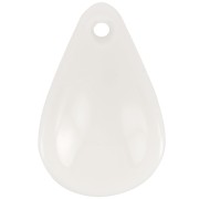 Lentejuelas de pétalo de flor curvada de 24,5 mm en acrílico - Crema x6