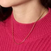 Gargantilla de malla serpentina 1,3 mm - Acero inoxidable 304L x49cm