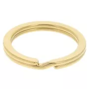 Llavero personalizable 25 mm - Acero inoxidable dorado x1