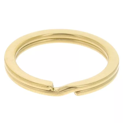 Llavero personalizable 25 mm - Acero inoxidable dorado x1