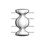 Conector para cuentas Dialiskari III Ginko Duo de 18x9 mm - Dorado con oro fino