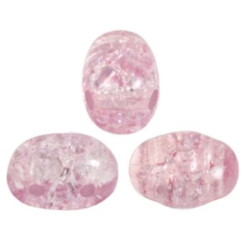 Cuentas de vidrio Samos® by Puca® 7x5 mm - New Cracked Light Amethyst x10g