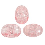 Cuentas de vidrio Samos® by Puca® 7x5 mm - New Cracked Light Rose x10g|raw }}