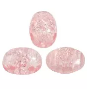 Cuentas de vidrio Samos® by Puca® 7x5 mm - New Cracked Light Rose x10g