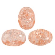 Cuentas de vidrio Samos® by Puca® 7x5 mm - Nuevo Cracked Light Peach x10g|raw }}