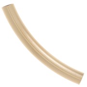 Tubo curvado texturado 25x3 mm - Gold filled x1