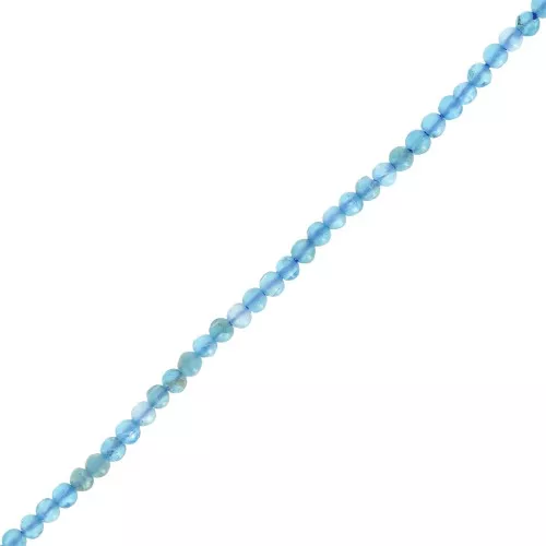 Cuenta redonda 2 mm gema - Apatita x40cm