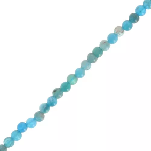 Cuenta redonda 3 mm gema - Apatita x38cm