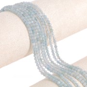 Cuenta redonda 3.5 mm gema - Aguamarina x39cm