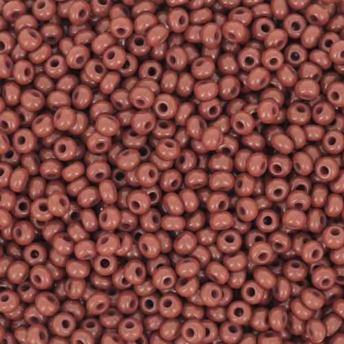 Cuentas de Rocalla Preciosa 11/0 de 2 mm - Opaco «Milk Chocolate» x 20 g