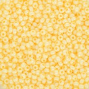 Cuentas de Rocalla Preciosa 11/0 2 mm - Opaque Yellow Terra Pearl x20 g