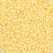 Cuentas de Rocalla Preciosa 11/0 2 mm - Opaque Yellow Terra Pearl x20 g