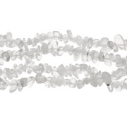 Chips 8 - 11 mm cuentas de piedras preciosas - Cristal de roca x79cm|raw }}