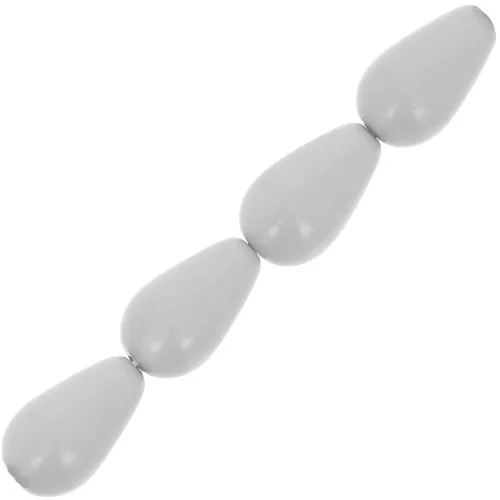 Preciosa Pearls - Perla en forma de pera 10x6 mm - Cerámica gris x10
