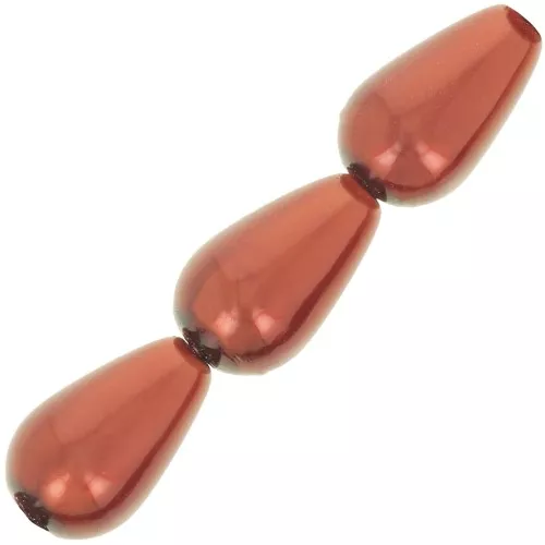 Preciosa Pearls - Perla en forma de pera 15x8 mm - Cobre oscuro x5