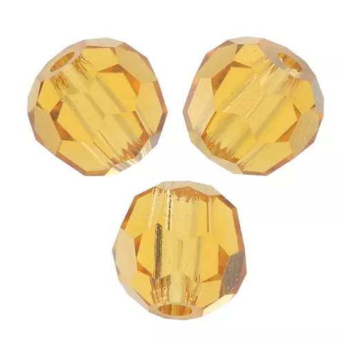 Preciosa perlas facetadas redondas - Perla redonda 3 mm - Topaz x20