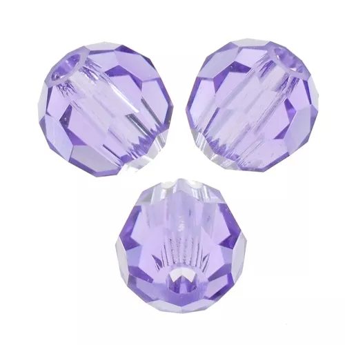 Cuentas facetadas redondas Preciosa - Cuenta redonda 3 mm - Tanzanita x20