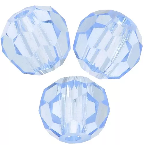 Preciosa perlas facetadas redondas - Perla redonda 4 mm - Light Sapphire x20