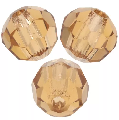 Preciosa perlas facetadas redondas - Perla redonda 4 mm - Light Colorado Topaz x20